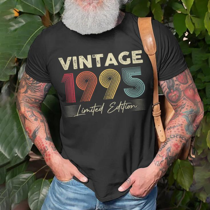Vintage 1995 Wedding Anniversary Born In 1995 Birthday Party T-Shirt Gifts for Old Men