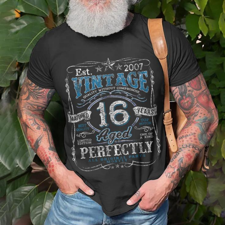 Vintage 2007 Limited Edition 16 Year Old 16Th Birthday Boys Unisex T-Shirt Gifts for Old Men