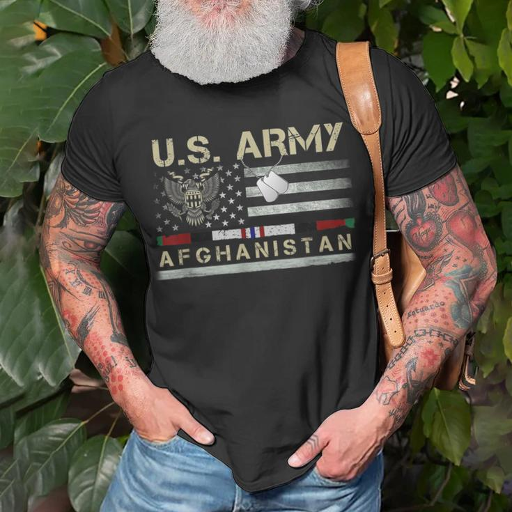 Vintage Afghanistan Veteran Us Army Military Unisex T-Shirt Gifts for Old Men