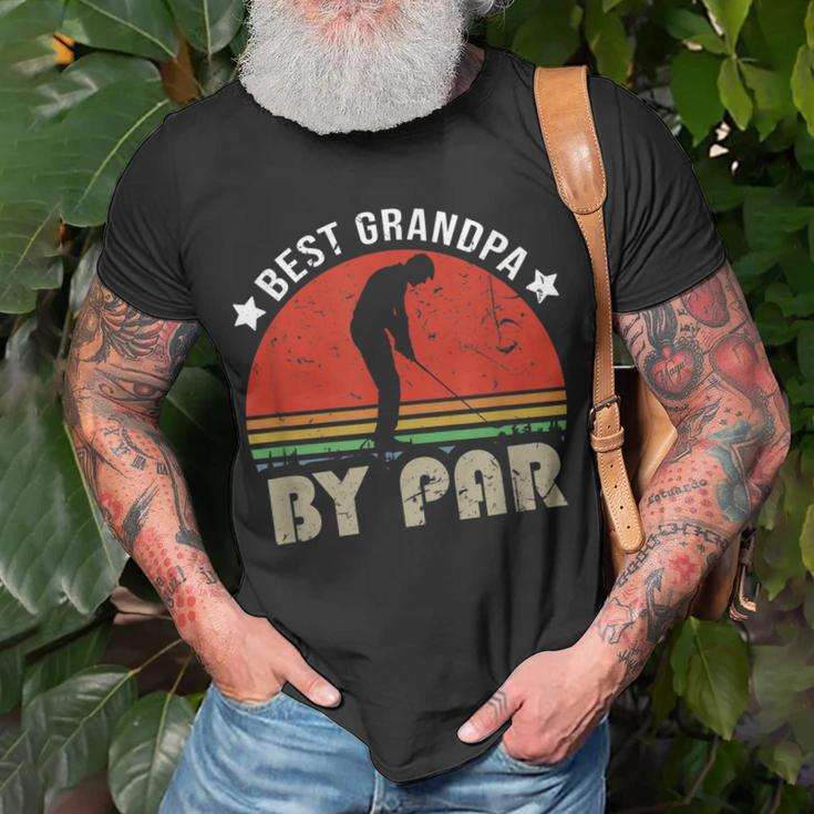 Vintage Best Grandpa By Par Golfing Grandpa Gift Quote Unisex T-Shirt Gifts for Old Men