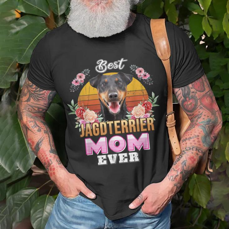 Vintage Beste Jagdterrier Mama T-Shirt, Perfektes Muttertagsgeschenk Geschenke für alte Männer