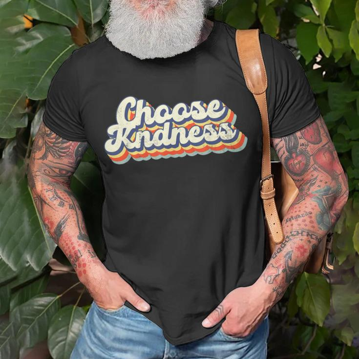 Vintage Choose Kindness Inspirational Teacher Be Kind T-Shirt Gifts for Old Men