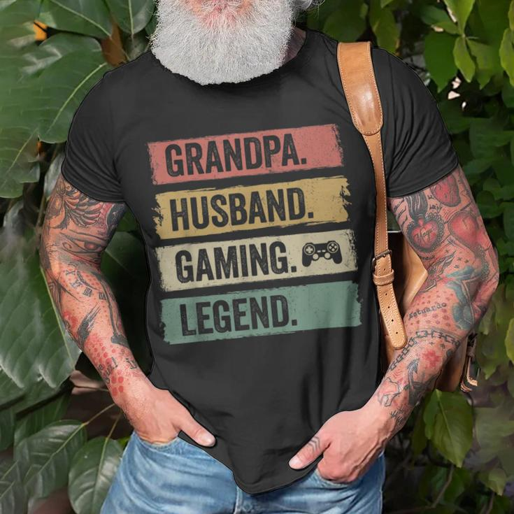 Vintage Ehemann Opa Gaming Legende Gamer Opa T-Shirt Geschenke für alte Männer