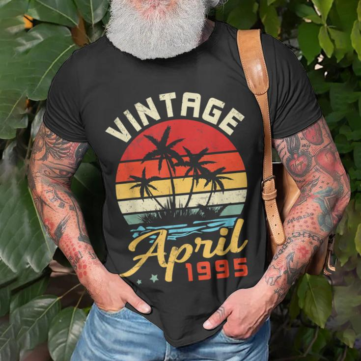 Vintage In April 1995 Happy Birthday 28 Years Old To Me You Unisex T-Shirt Gifts for Old Men