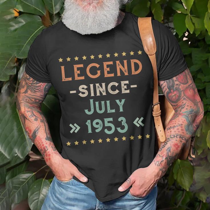 Vintage Legend Seit Juli 1953 Geburtstag Männer Frauen T-Shirt Geschenke für alte Männer