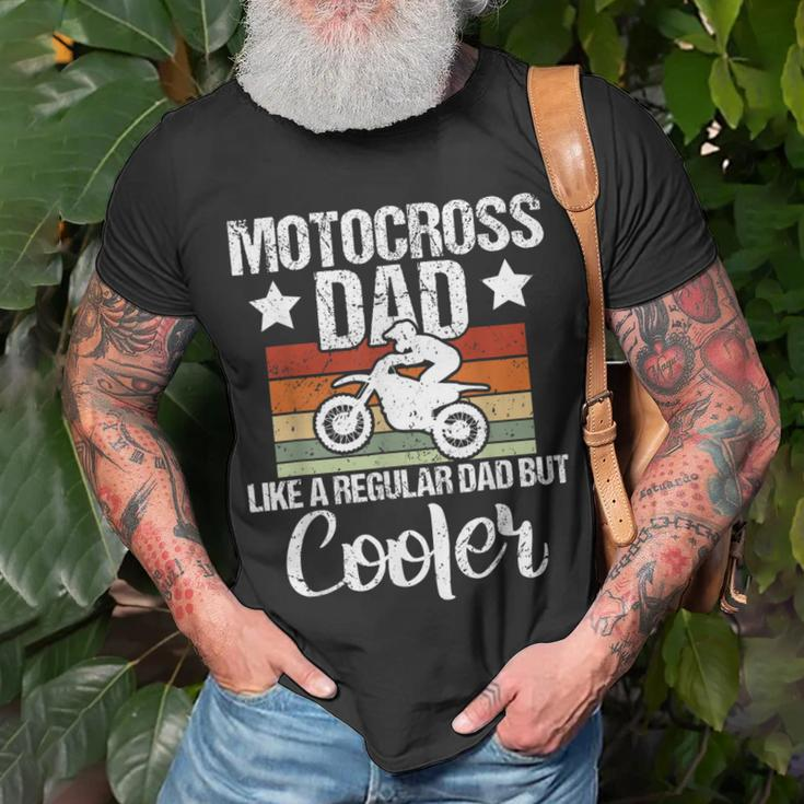 Mens Vintage Motocross Dad Dirt Bike Motocross Dirt Bike T-Shirt Gifts for Old Men