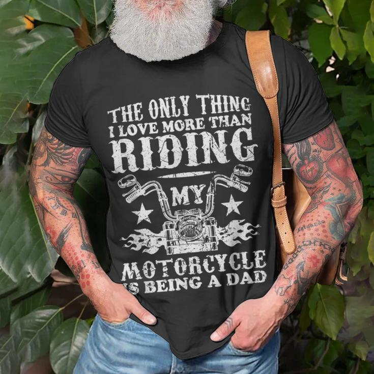 Vintage Motorcycle Rider Biker Dad T-Shirt Gifts for Old Men
