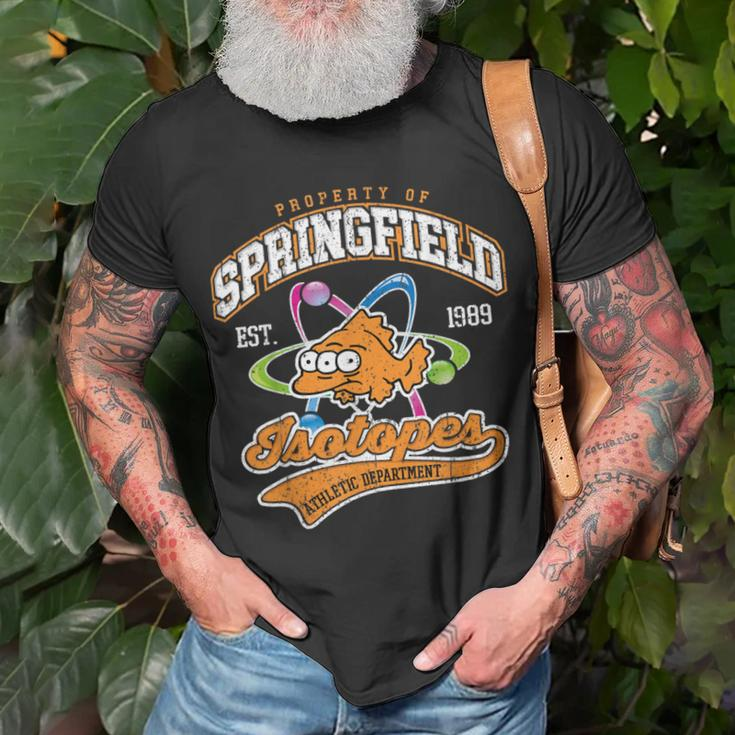 Vintage Property Of Springfield Isotopes Unisex T-Shirt Gifts for Old Men