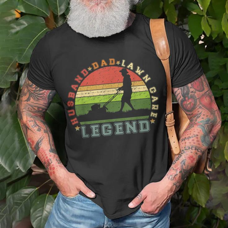 Mens Vintage Retro Husband Dad Lawn Care Legend T-Shirt Gifts for Old Men
