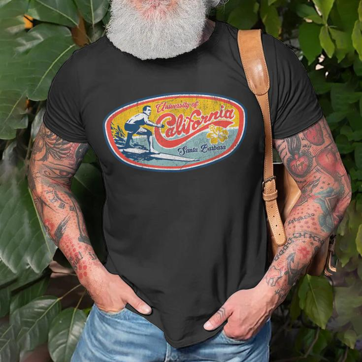 Vintage Retro Surf Style Ucsb Unisex T-Shirt Gifts for Old Men