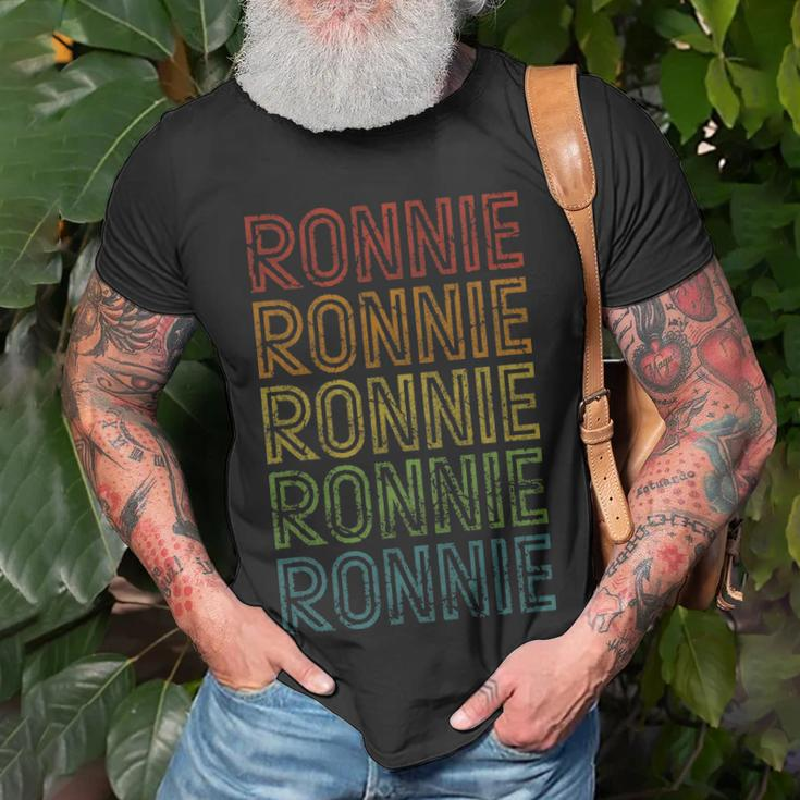 Vintage Ronnie Cool Name Birthday Gift Unisex T-Shirt Gifts for Old Men