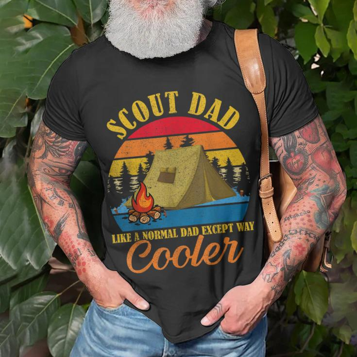 Vintage Scout Dad Except Way Cooler Normal Dad Fathers Day T-Shirt Gifts for Old Men