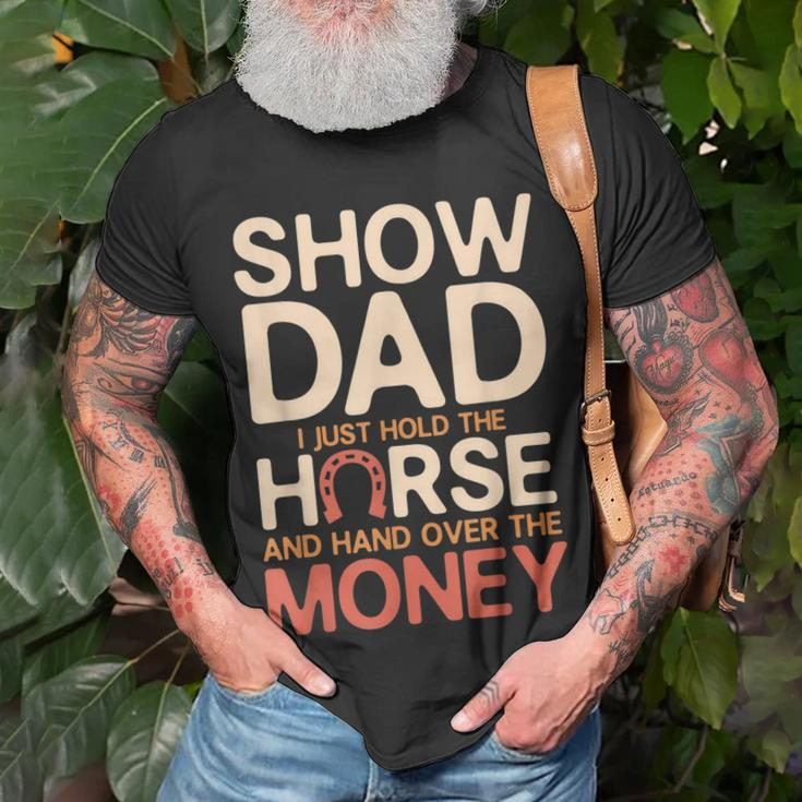 Mens Vintage Show Horse Dad Livestock Shows T-Shirt Gifts for Old Men