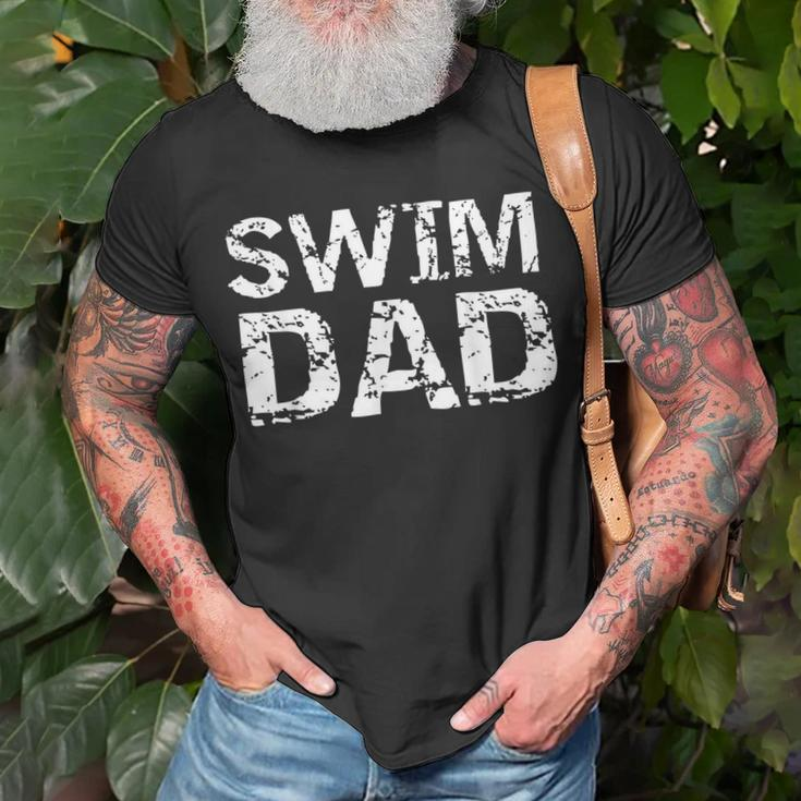 Mens Vintage Swimming For Men From Kid Swimmers Swim Dad T-Shirt Gifts for Old Men