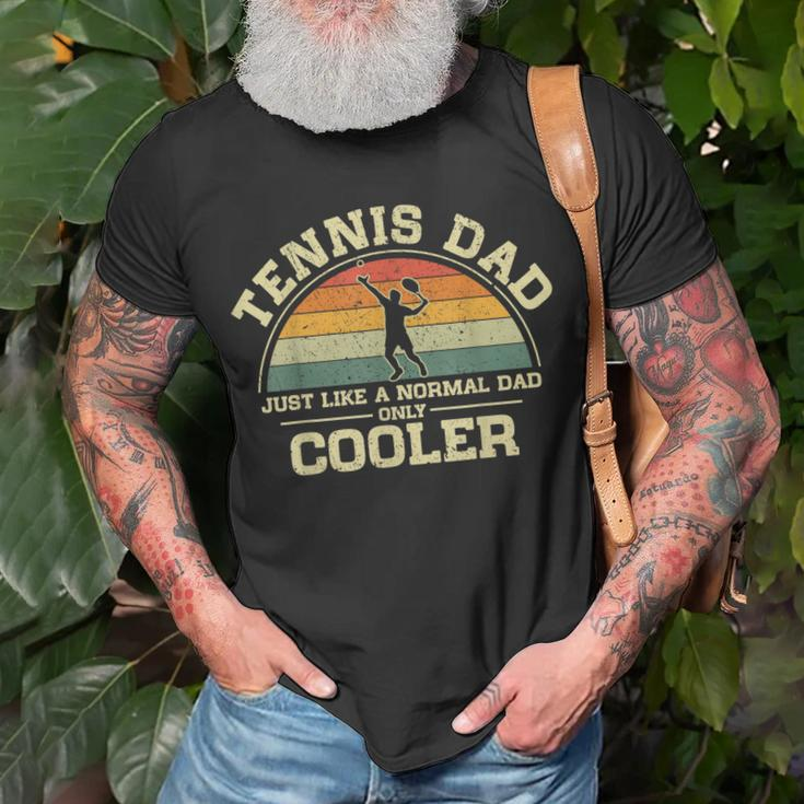 Mens Vintage Tennis Dad Just Like A Normal Dad Only Cooler T-Shirt Gifts for Old Men
