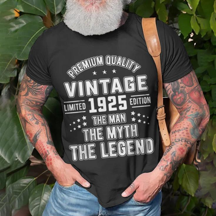 Vintage The Man Myth Legend 1925 97Th Birthday 97 Years Old Gift For Mens Unisex T-Shirt Gifts for Old Men