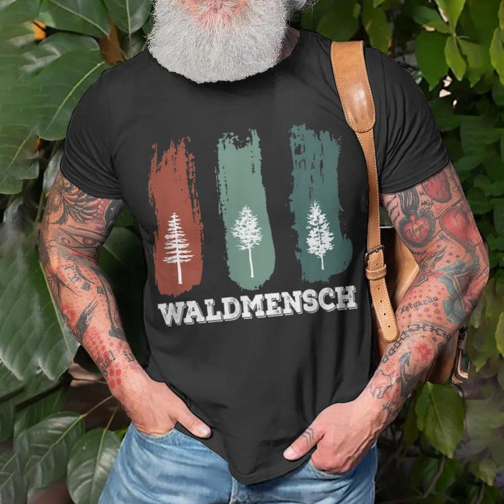 Waldmensch Baum Holzfäller Förster Wald Jäger Motorsäge Axt T-Shirt Geschenke für alte Männer