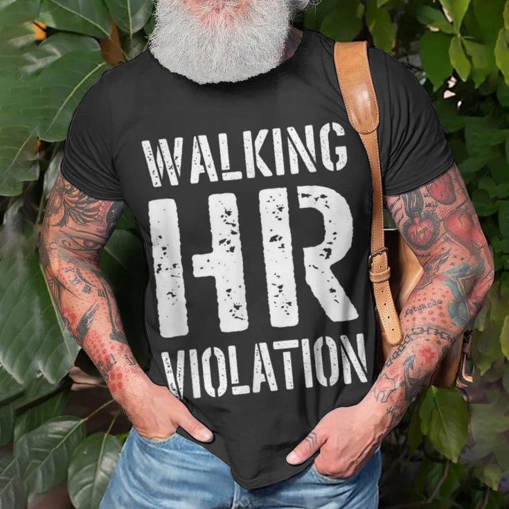 Walking Hr Violation Unisex T-Shirt Gifts for Old Men