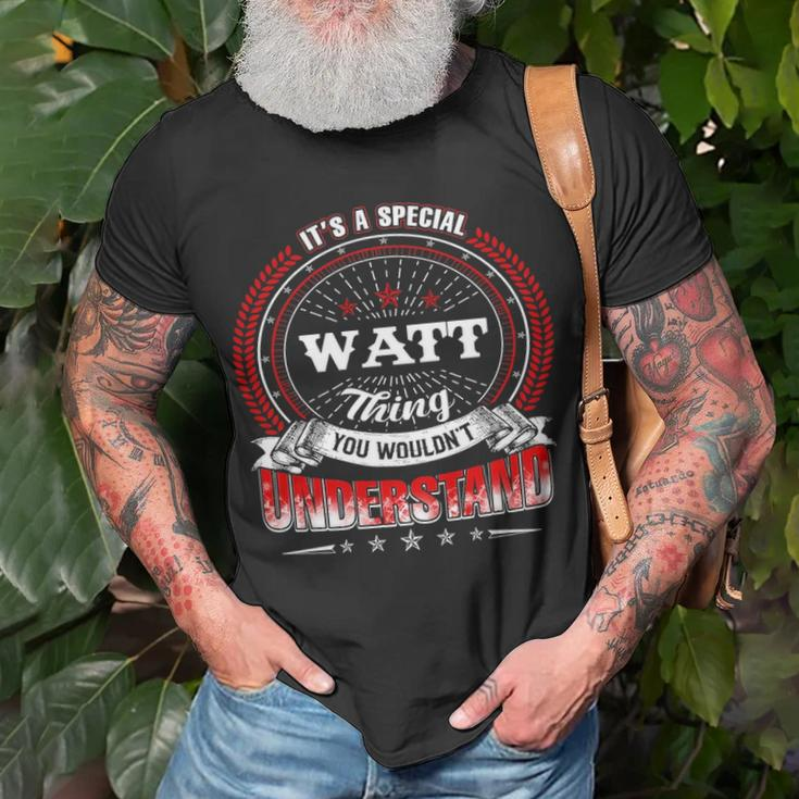 Wat Family Crest Watt Watt Clothing WattWatt T Gifts For The Watt Unisex T-Shirt Gifts for Old Men