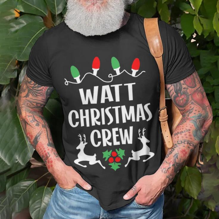Watt Name Gift Christmas Crew Watt Unisex T-Shirt Gifts for Old Men