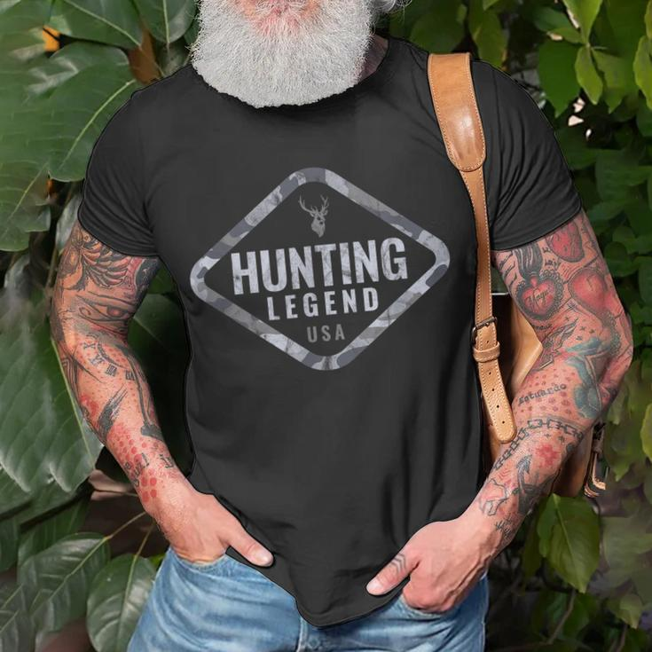 Weißer Schwanz Buck Jagdlegenden T-Shirt für Herren, Jagd-Neuheit V2 Geschenke für alte Männer