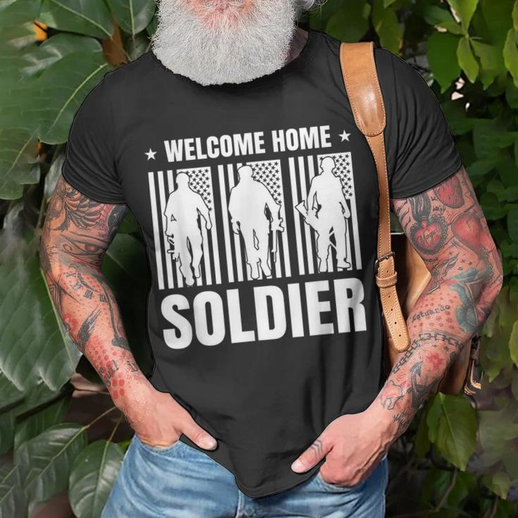 Welcome Home Soldier - Usa Warrior Hero Military T-shirt Gifts for Old Men
