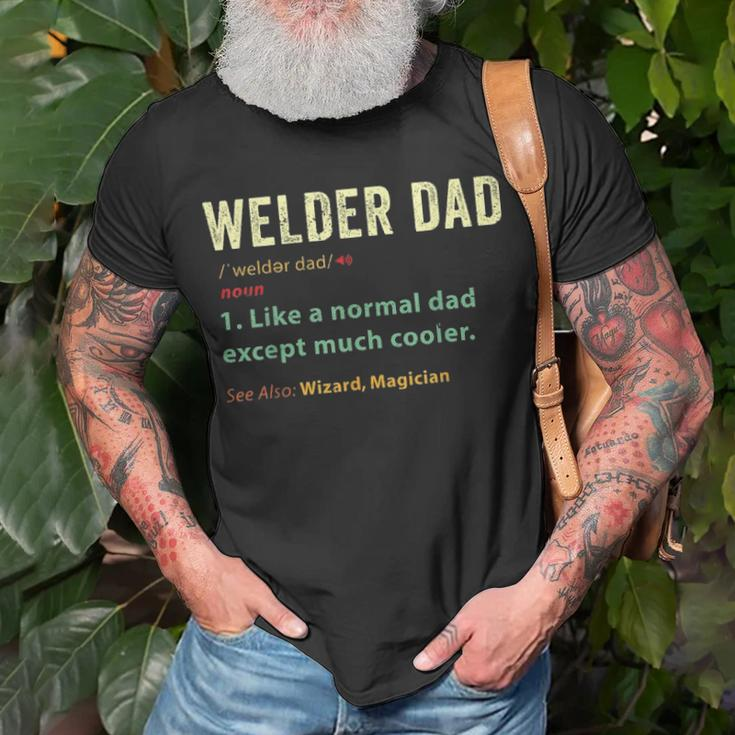Welder Dad Fathers Day Gift Metalsmith Farrier Blacksmith Unisex T-Shirt Gifts for Old Men