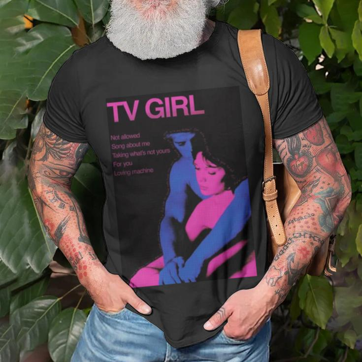 Who Really Cares Tv Girl Unisex T-Shirt Gifts for Old Men