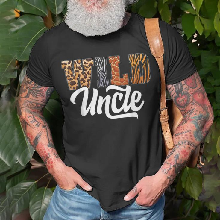 Wild Uncle Zoo Born Wild Birthday Safari Jungle Unisex T-Shirt Gifts for Old Men