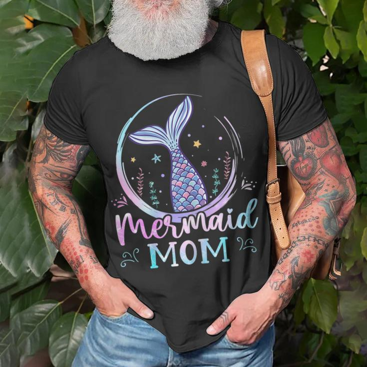 Womens Mermaid Mom Birthday Mermaid Family Matching Party Squad Unisex T-Shirt Gifts for Old Men