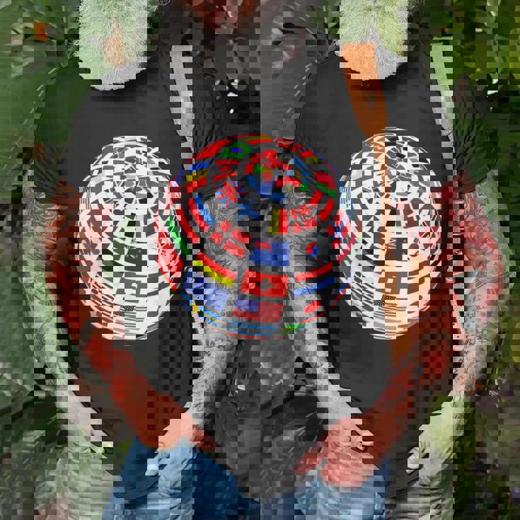 World Flags The Countries Of The World Globe Earth T-shirt - Thegiftio