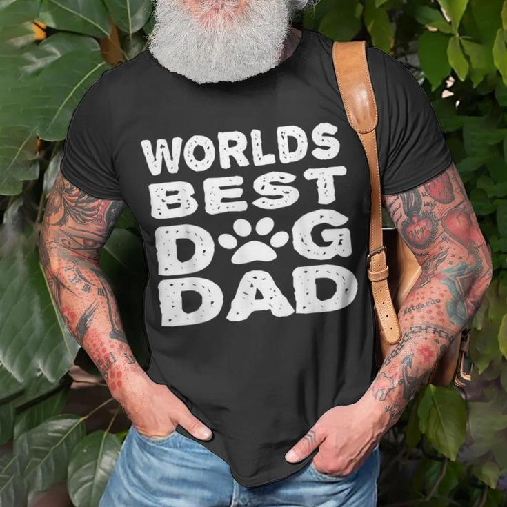 Worlds Best Dog Dad Funny Pet Puppy Unisex T-Shirt Gifts for Old Men
