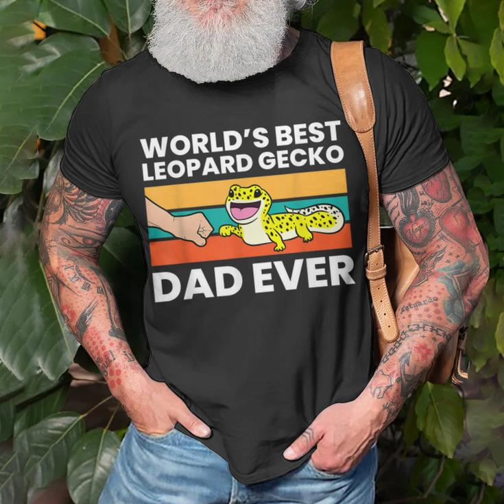 Worlds Best Leopard Gecko Dad Ever Unisex T-Shirt Gifts for Old Men