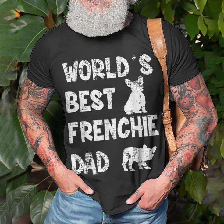 World´S Best Frenchie Dad French Bulldog Dog Lover Gift For Mens Unisex T-Shirt Gifts for Old Men
