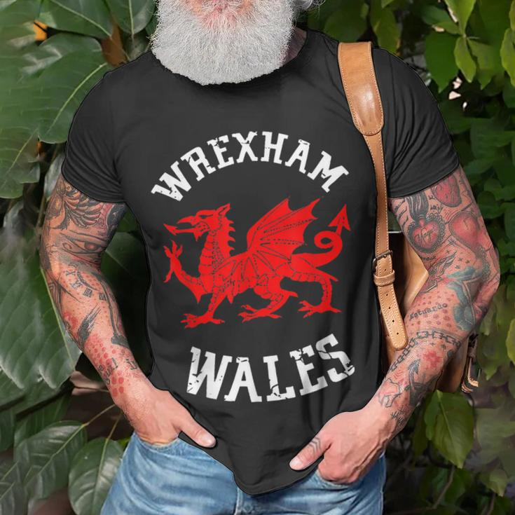 Wrexham Wales Retro Vintage V5 T-shirt Gifts for Old Men