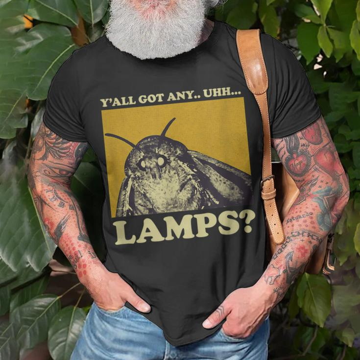 Yall Got Any Lamps Moth Insect Meme Gift Unisex T-Shirt Gifts for Old Men