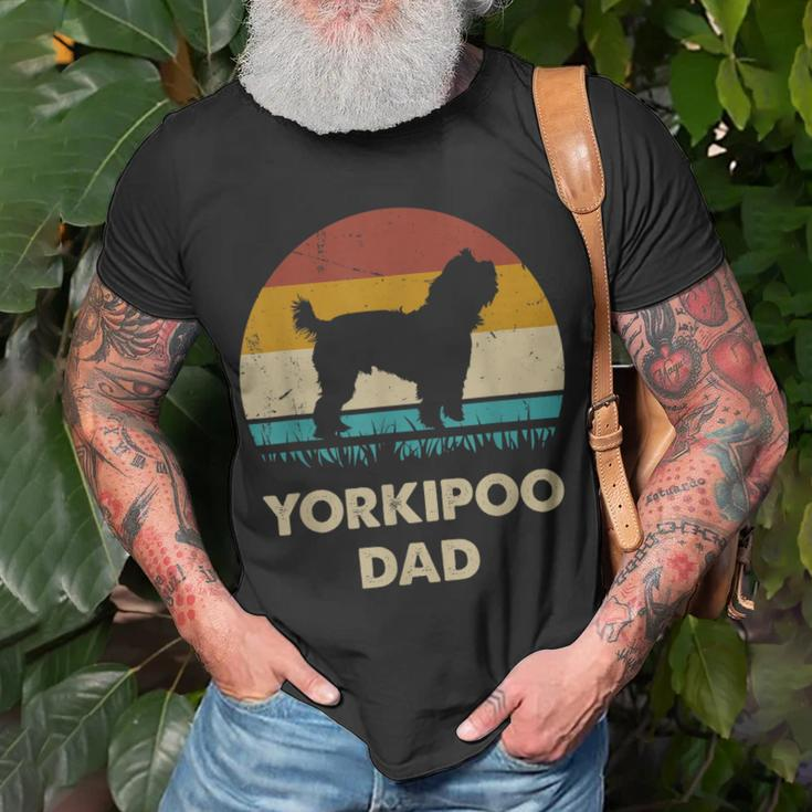 Yorkipoo Dad For Men Yorkipoo Dog Lovers Vintage Dad T-Shirt Gifts for Old Men