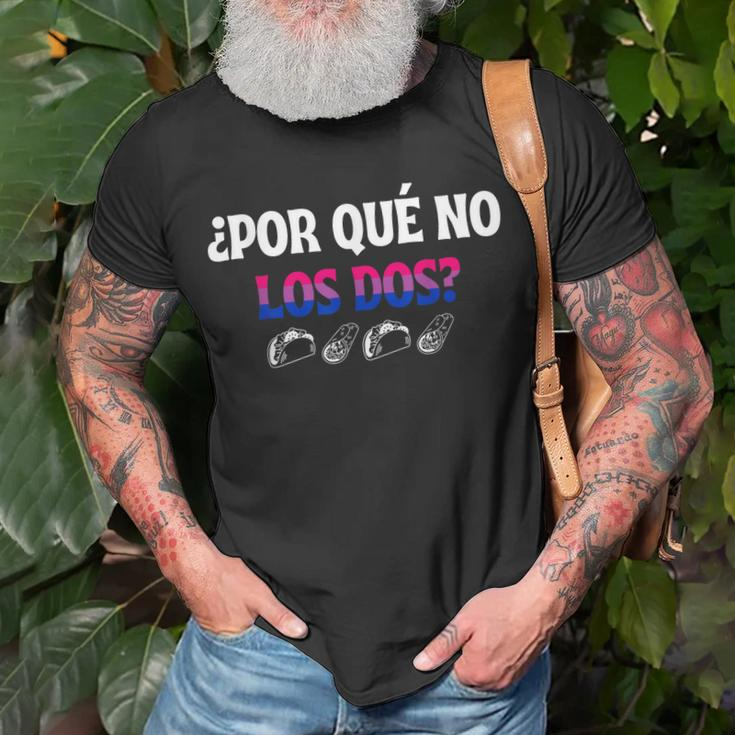 ¿Por Qué No Los Dos Why Not Both Funny Bisexual Pride Lgbtq Unisex T-Shirt Gifts for Old Men
