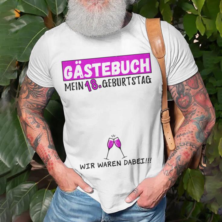 18 Geburtstag Gästebuch 18 Jahre Geburtstagsgeschenk Gast T-Shirt Geschenke für alte Männer