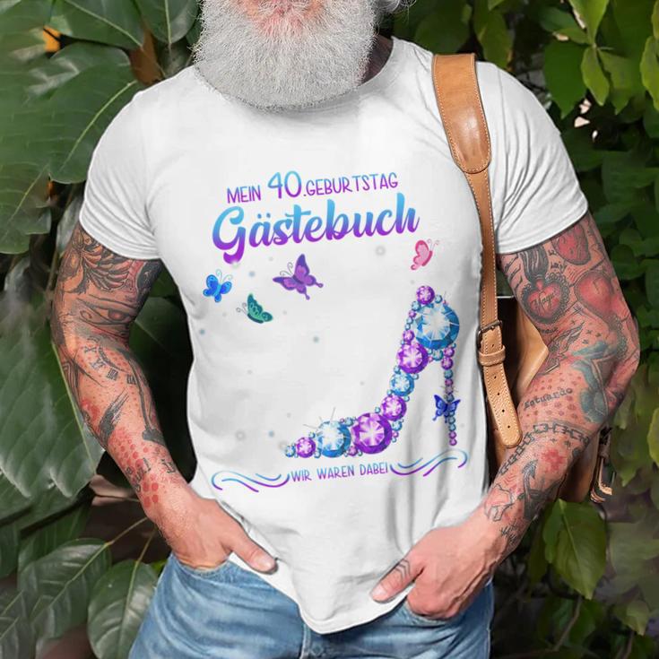 40. Geburtstag Frau 1982 Gästebuch T-Shirt, Feier Andenken Geschenke für alte Männer