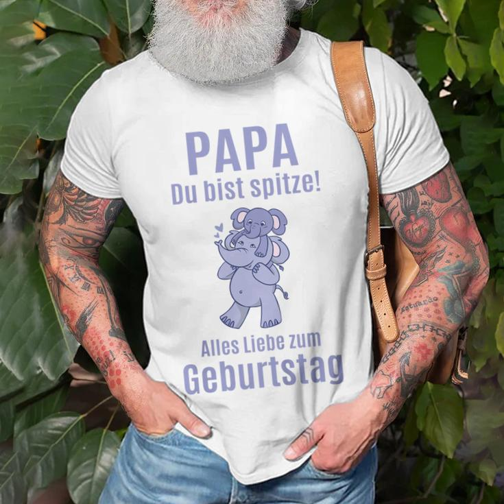 Alles Gute zum Geburtstag Papa Elefant T-Shirt, Liebe & Spaß Design Geschenke für alte Männer