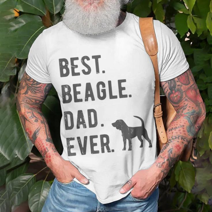 Best Beagle Dad Ever Funny Beagle Dog Lovers Dad Gift Gift For Mens Unisex T-Shirt Gifts for Old Men