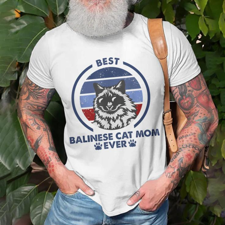 Best Cat Mom Ever Balinese Cat Unisex T-Shirt Gifts for Old Men