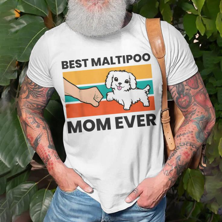 Best Maltipoo Mom Ever Funny Maltipoo Dog Unisex T-Shirt Gifts for Old Men