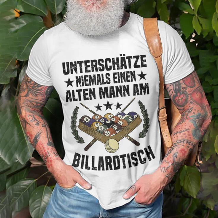 Billard Opa T-Shirt, Design für Rentner & Billardspieler Geschenke für alte Männer
