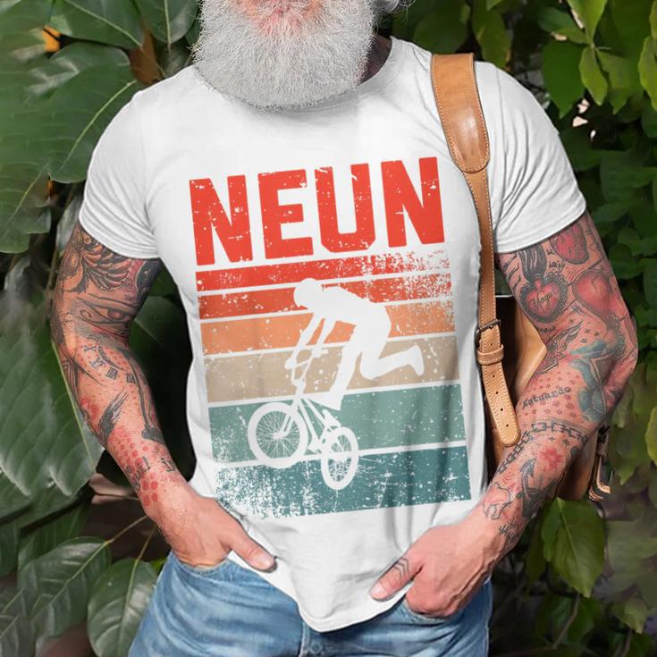 BMX Fahrer Fan T-Shirt für Kinder, Vintage 9. Geburtstag Junge Geschenke für alte Männer