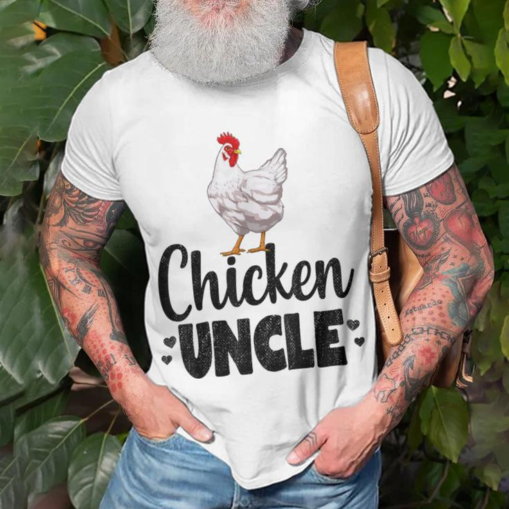 Chicken Uncle Funny Country Farm Animal Unisex T-Shirt Gifts for Old Men