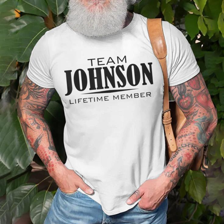 Cornhole Team Johnson Family Last Name Top Lifetime Member T-shirt Gifts for Old Men