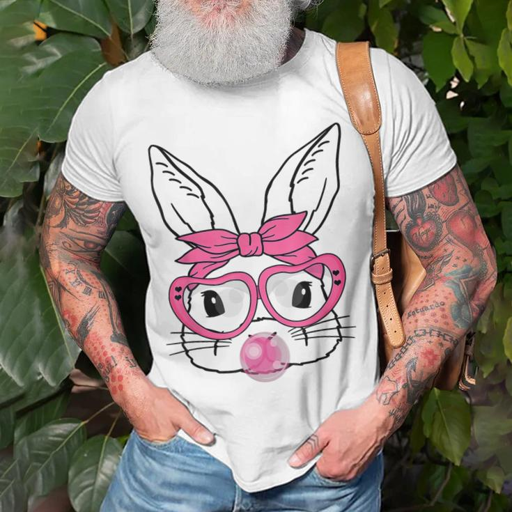 Cute Bunny Heart Glasses Bubblegum For Women Kids Easter Day Unisex T-Shirt Gifts for Old Men