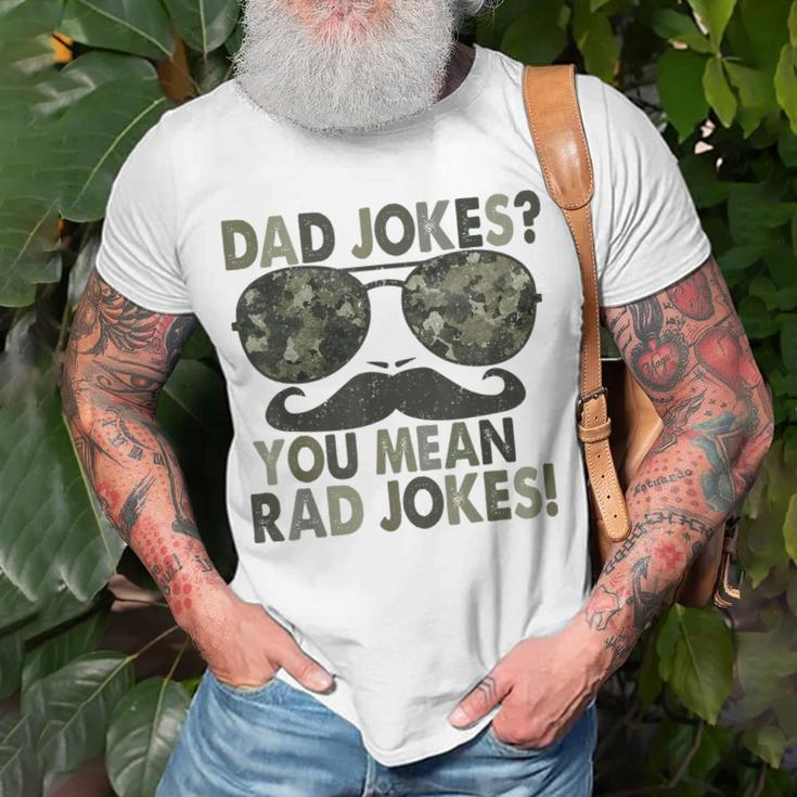 Dad Joke You Mean Rad Jokes Funny Fathers Day Vintage Unisex T-Shirt Gifts for Old Men